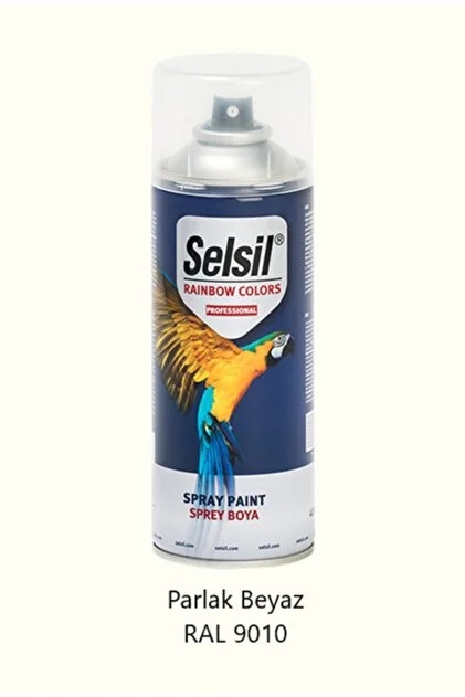 SELSİL SPREY BOYA 400 ML PARLAK BEYAZ