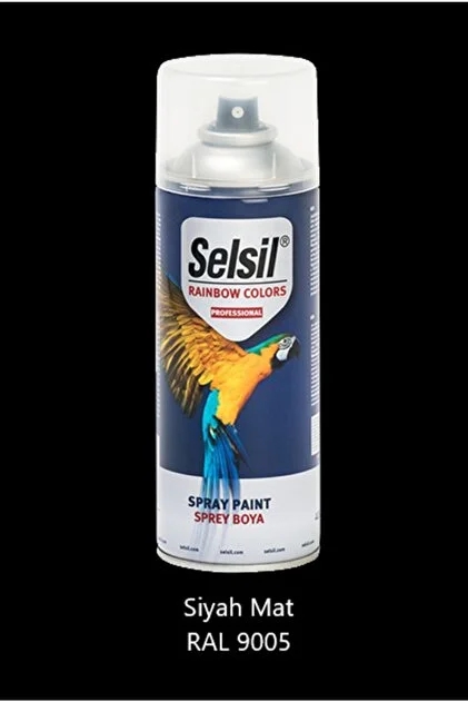 SELSİL SPREY BOYA MAT SİYAH 400 ML