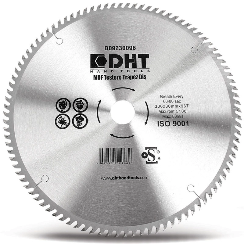 DHT MDF TESTERE TRAPEZ DİŞ 350*3.2*30*108T