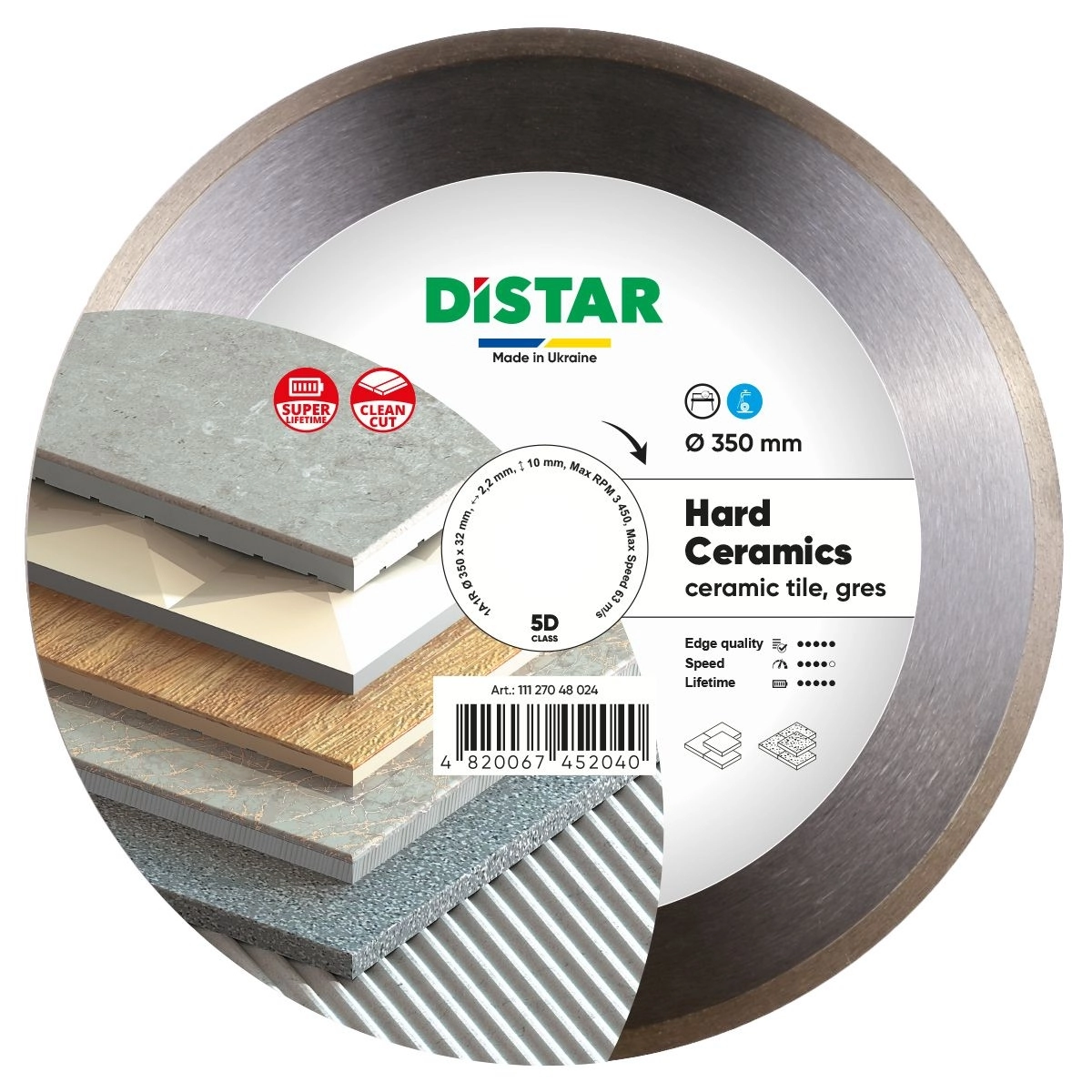DİSTAR HARD SERAMİK TESTERE 350 MM