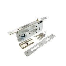 KALE STANDART SİLİNDİRLİ ROZET DELİKLİ DAİRE KİLİDİ NİKEL 40 MM