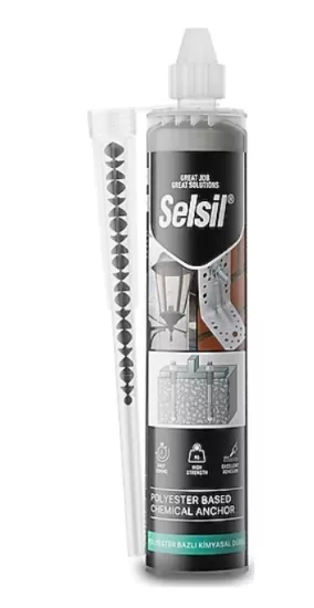 SELSİL 2K POLYESTER BAZLI KİMYASAL DÜBEL 300 ML(12)