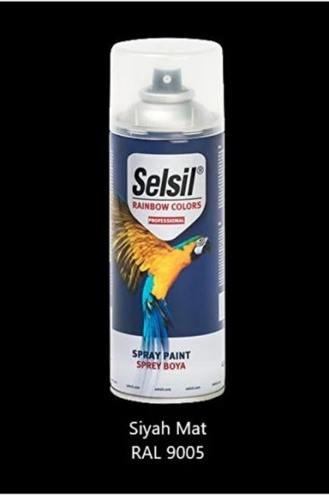 SELSİL SPREY BOYA MAT SİYAH 400 ML