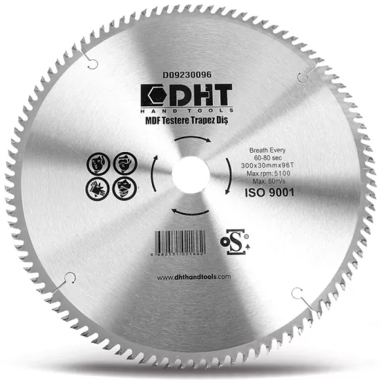 DHT MDF TESTERE TRAPEZ DİŞ 350*3.2*30*108T