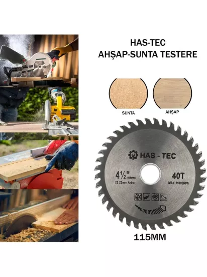 HAS-TEC SUNTA KESME 115*40T*22,23