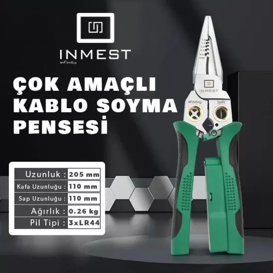 İNMEST ÇOK AMAÇLI KABLO SOYMA PENSESİ