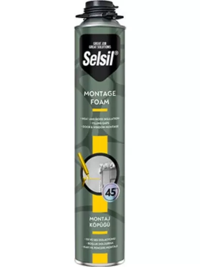 SELSİL YÜKSEK VERİMLİ TABANCALI KÖPÜK 750 ML  850 GR